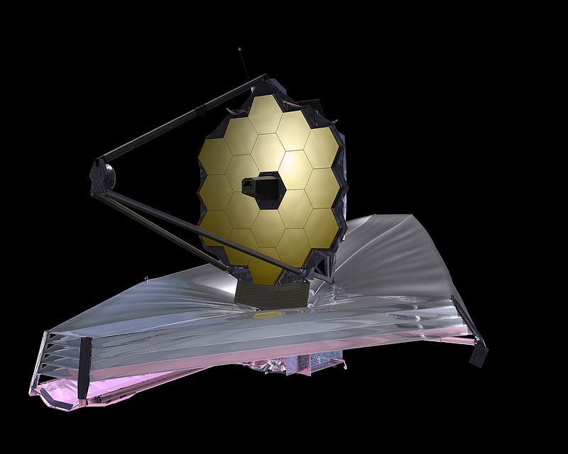 James Webb Space Telescope rendering by NASA