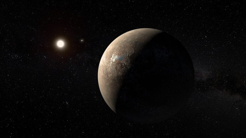 Artistic impression of Proxima b's surface