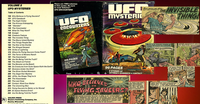 Vintage UFO Comic Cover