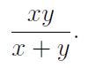 Resulting equation for x and y