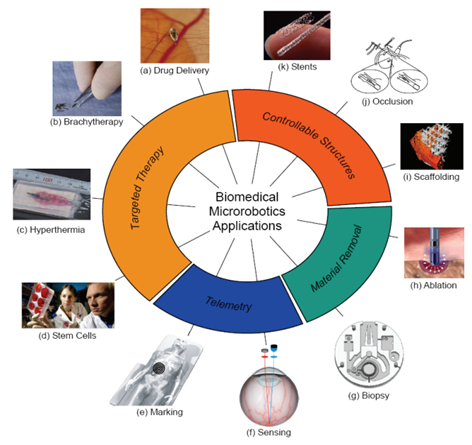 Medical applications of microrobots