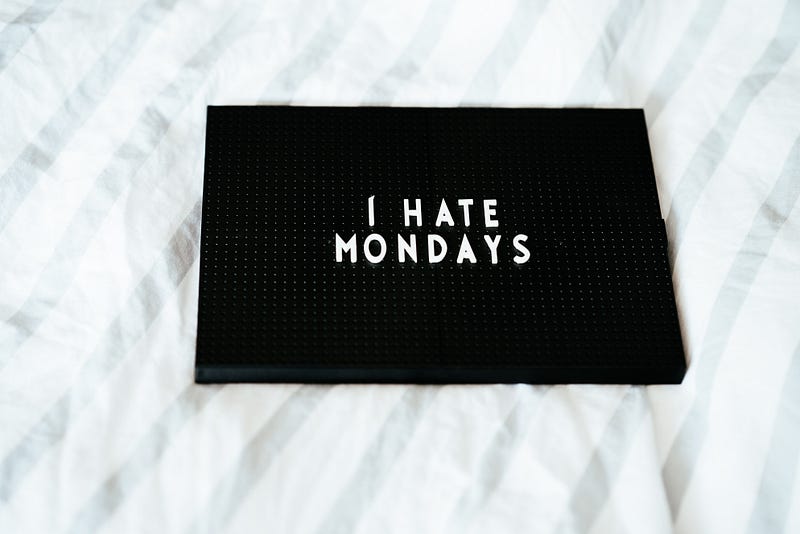 Embracing Mondays with a positive attitude