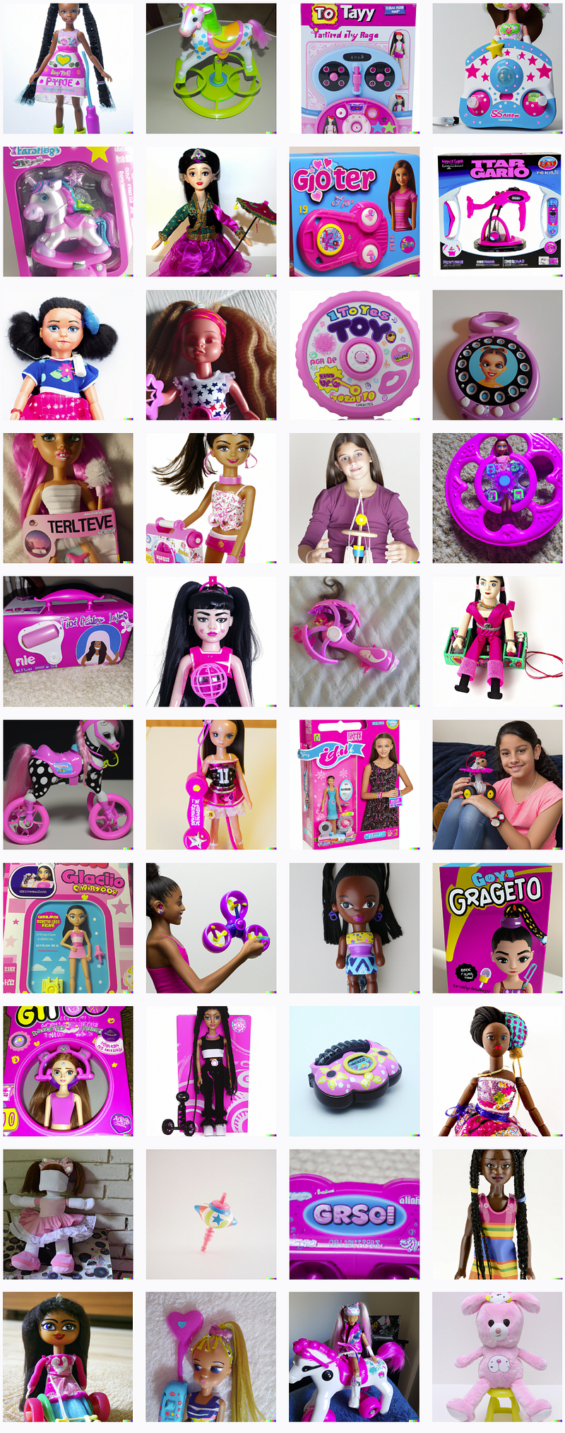 AI-generated toys for 10-year-old girls