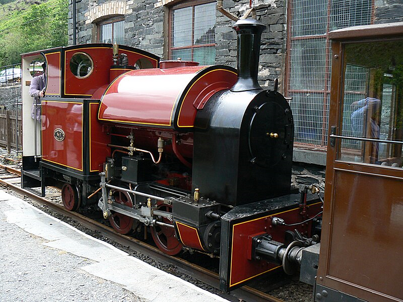 Corris Railway's new Tattoo locomotive at Maespoeth