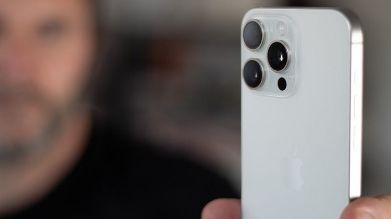 Close-up of iPhone 15 design