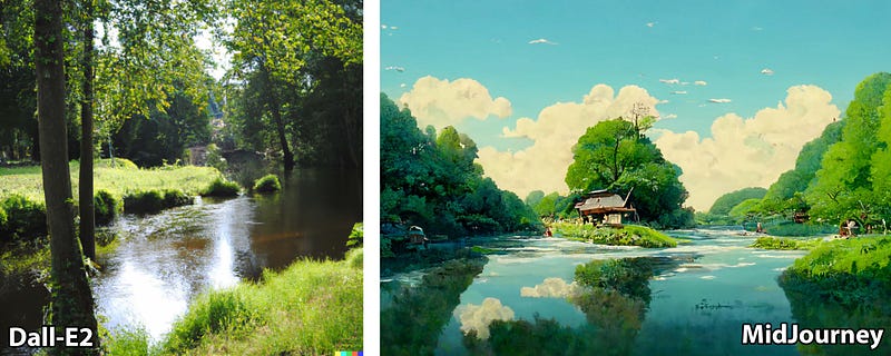 Studio Ghibli-inspired summer landscape