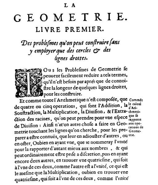 René Descartes' work on polynomials