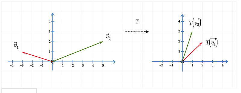 Visual Representation of Vector Transformation