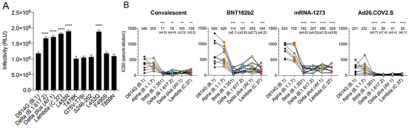 Vaccine effectiveness against variants