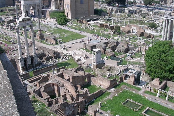 Romulus and Remus, the legendary founders of Rome