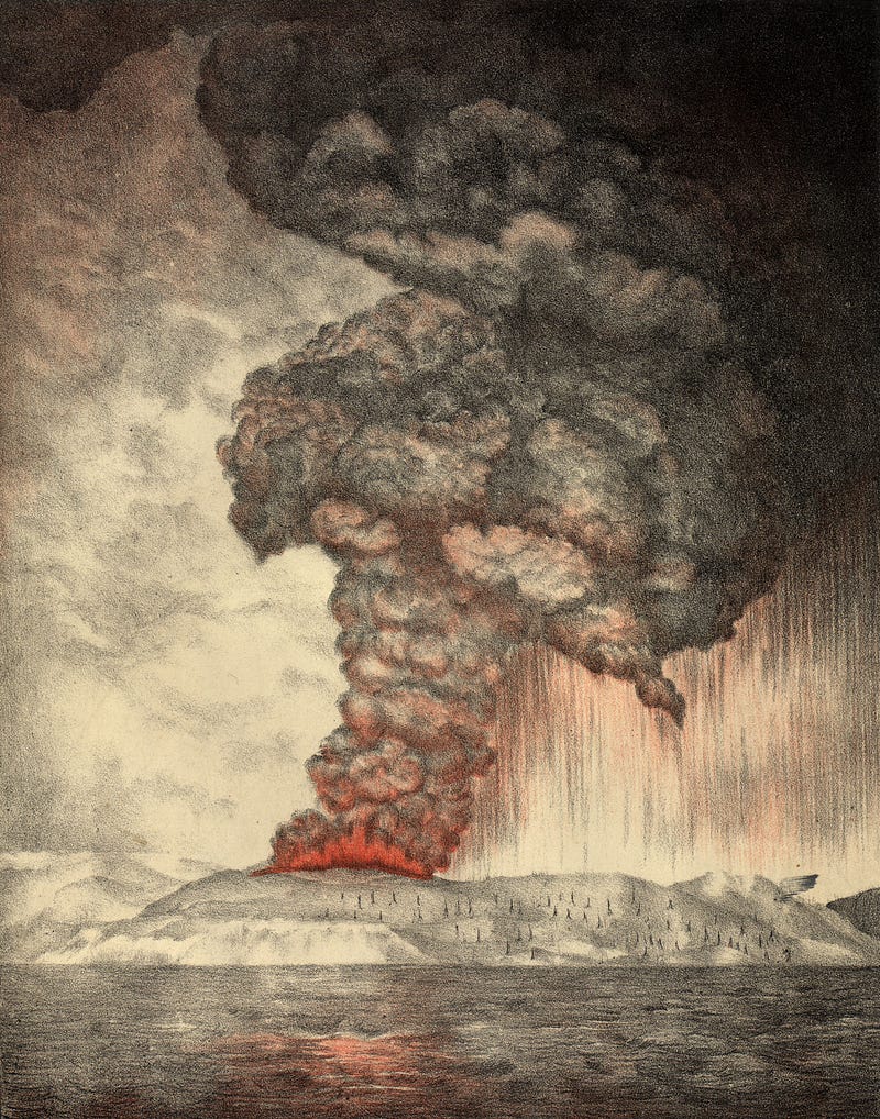 Krakatoa eruption aftermath