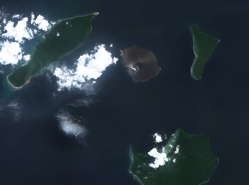 Recent eruption of Anak Krakatau