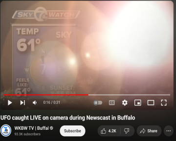 UFO sighting captured on live TV