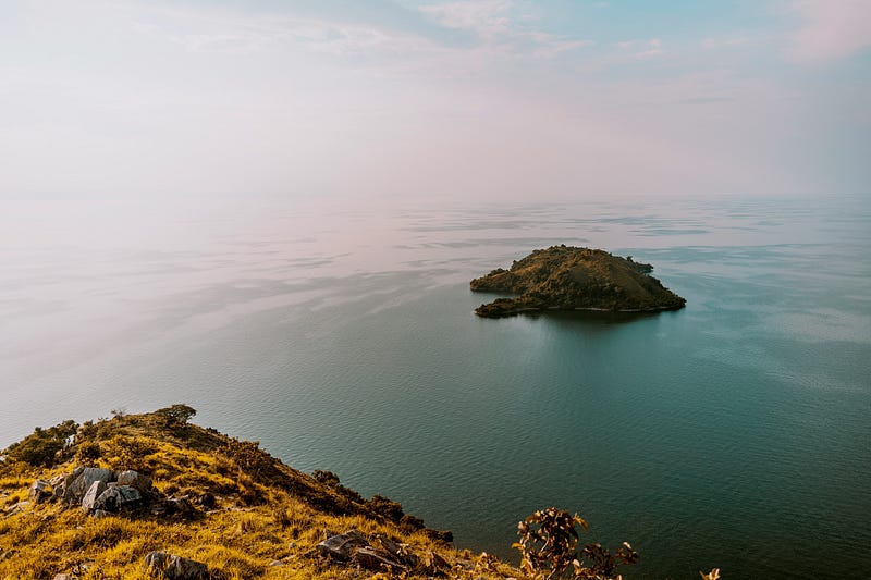 Lake Kivu, a deceptively calm yet dangerous lake