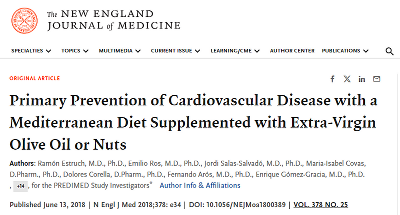 PREDIMED trial study design.