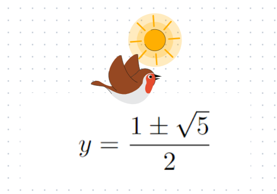 Quadratic formula application result