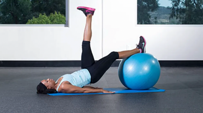 Single-Leg Hamstring Curl for Core Stability